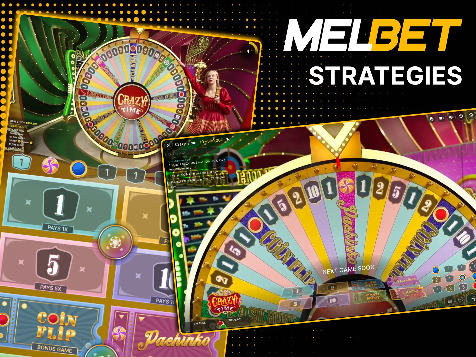 Start small bets to learn Melbet Crazy Time flow.