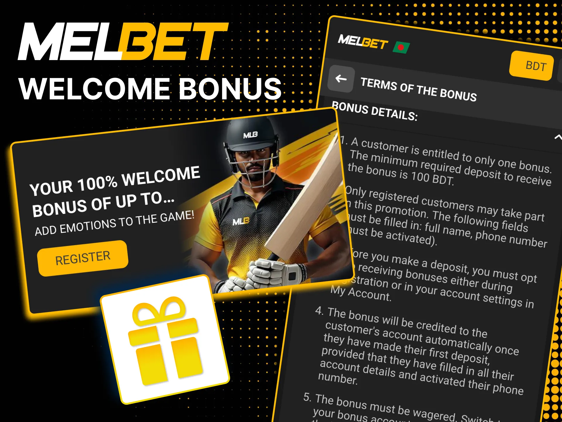 Use Melbet bonus funds on pre‑match and live cricket wagers.