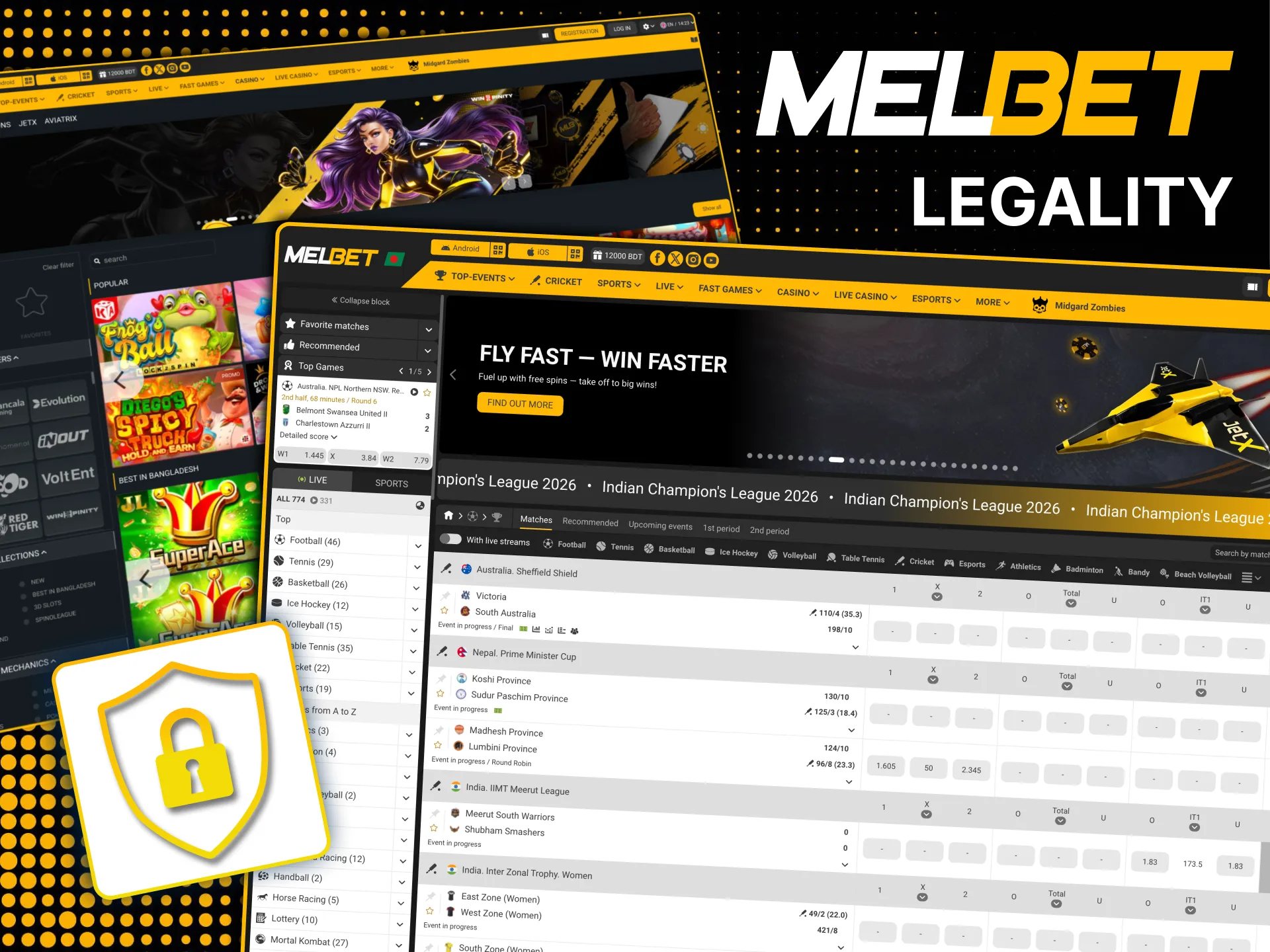 Secure Melbet betting with SSL encryption and fair play audits.