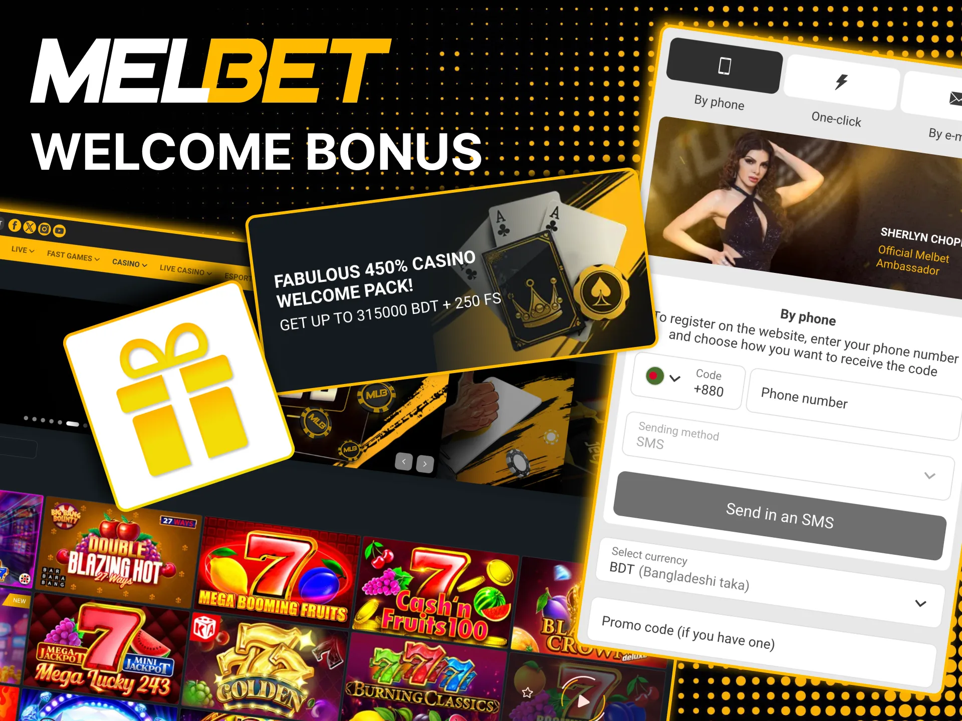 Melbet slot bonus activates after registration and deposit.